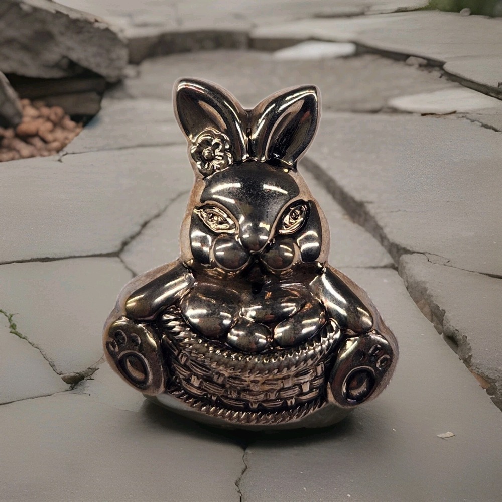 Easter Bunny Rabbit Charm Necklace Pendant Best Brand No Chain New Silver Tone